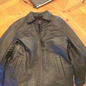 US Polo Assn Black Leather Jacket